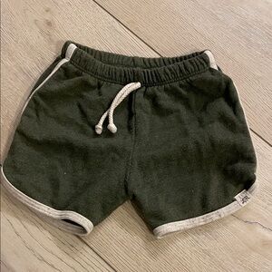 Cozy Kids Dark Green Shorts with Drawstring